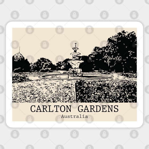 Carlton Gardens - Australia Sticker by Lakeric